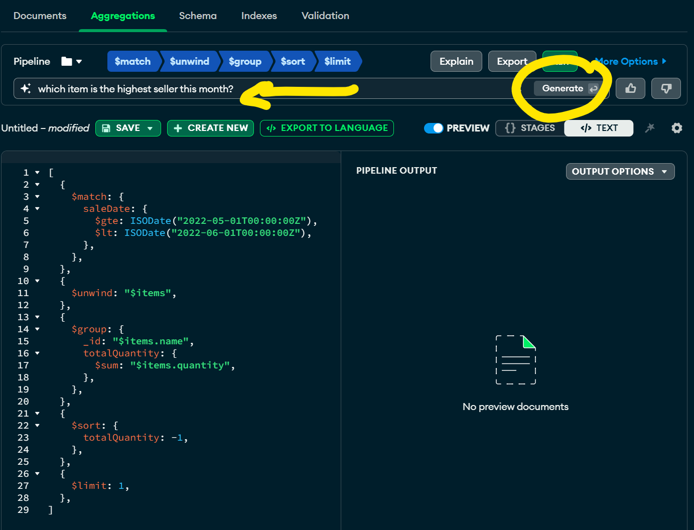 Compass AI Assisted Query Generator