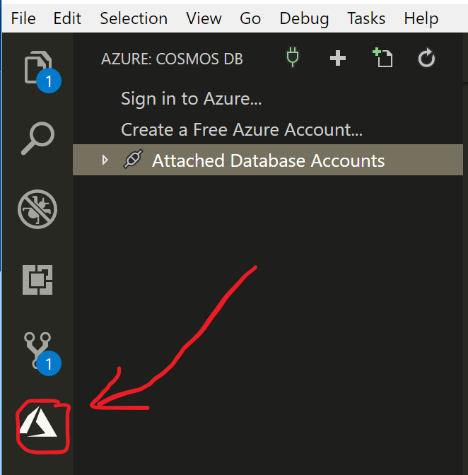 Azure sidebar